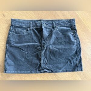 Old Navy Charcoal Corduroy Skirt